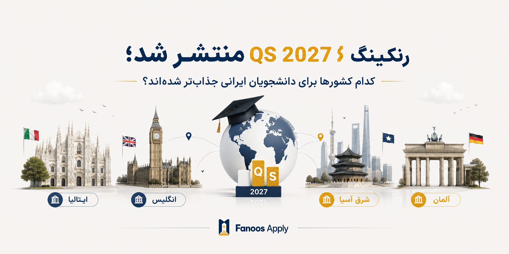 رنکینگ QS 2027 منتشر شد؛ کدام کشورها برای دانشجویان ایرانی جذابتر شدهاند؟
